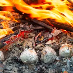 Ile piec ziemniaki w ognisku, aby uniknąć surowych i spalonych?